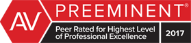 AV | Preeminent | Peer Rated For Highest Level Of Professional Excellence | 2017